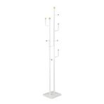 Adore Mobilya Handy Mate Vitale Metal Ahşap Askılık-Beyaz 35x172x25 cm