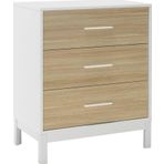 Adore Mobilya London 3 Cekmeceli Sifonyer-Mese-Beyaz 73X88x45 Cm (Gxyxd)