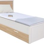 Adore Mobilya London Tek Kisilik 2 Cekmeceli Karyola-Mese-Beyaz 113X103x204 Cm (Gxyxd)