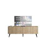 Adore Mobilya Luna 180x63x42 cm Florida Meşe 4 Kapaklı TV Ünitesi