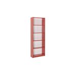 Adore Mobilya Max 5 Raflı Kitaplık-parlak Kırmızı 58x170x23 Cm (gxyxd)