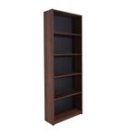 Adore Mobilya Modern 5 Raflı Kitaplık-Koyu Ceviz (Oslo Ceviz) 64x182x26 cm
