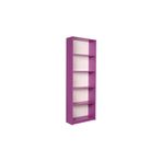 Adore Mobilya Mor Modern 5 Raflı Kitaplık