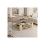 Adore Mobilya New Line Florida Meşe 90x42x90 cm Kare Orta Sehpa
