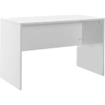 adore mobilya New York Çalışma Masası-Parlak Lake Beyaz 120X75X60 cm (Gxyxd)