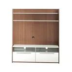 Adore Mobilya Noce Lake Beyaz Flat Line Due Ekstra TV Ünitesi
