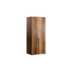 Adore Mobilya Oryana 2 Kapaklı 5 Bölmeli Gardırop Koyu Ceviz 90x210x62 CM