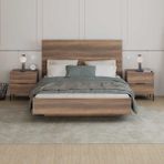 Adore Mobilya Oryana Çift Kişilik Karyola-Koyu Ceviz 171 x 120 x 206 Cm - 170 x 200 cm