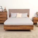 adore mobilya Oryana Çift Kişilik Karyola-Koyu Ceviz 171X120X206 cm - 171 x 206 cm