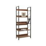 Adore Mobilya Profile 5 Raflı Kitaplık Koyu Ceviz(oslo Ceviz) 73x172x35 Cm (gxyxd)