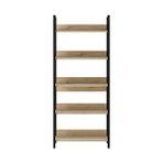 Adore Mobilya Profile Florida Meşe 73x172x35 cm 5 Raflı Kitaplık