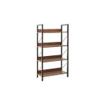 Adore Mobilya Profile Koyu Ceviz 73x136x35 cm 4 Raflı Kitaplık