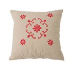 Adore Mobilya Red Kırlent-kırmızı Baskılı 45x45x10 Cm Bej