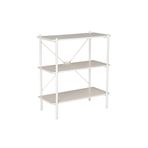 Adore Mobilya Retro 3 Raflı Metal Kitaplık-Vizon 80x92x40 cm