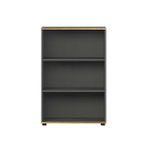 Adore Mobilya Rio Antrasit - Kontra 72 x 109 x 34 CM 3 Raflı Kitaplık