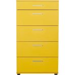 Adore Mobilya SFN-550-HH-1 Trendline Sarı 5 Çekmeceli Şifonyer