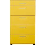 Adore Mobilya SFN-550-HH-1 Trendline Sarı 5 Çekmeceli Şifonyer
