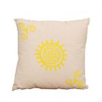 Adore Mobilya Sunny Kırlent-sarı Baskılı 45x45x10 Cm Bej