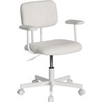 Adore Mobilya Teddy Ofis ve Çalışma Sandalyesi-Beyaz 64x74-83x63 cm