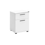 Adore Mobilya White Çekmeceli Kapaklı Komodin-Mat Beyaz 40x57x41 cm (GxYxD)