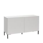 Adore Roma 2 Kapaklı Modüler Mat Lake Beyaz 120x70x43 cm (GxYxD) Tv Ünitesi