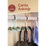 adornazzle Çanta Askısı, Şal Askılığı, Dolap Içi Organizer Askılık 1 Adet