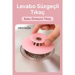 adornazzle Lavabo Süzgeçli Tıkaç, Koku Önleyici Tıkaç, Silikon Gider Filtresi