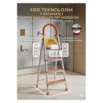 ADR 4 Basamaklı Profesyonel Ev Tipi Alüminyum Merdiven 150 kg Taşıma Kapasitesi