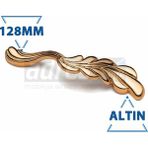 Adresline 4'lü 128 mm Altın Zeytin Dalı Kulp