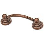 Adresline 4'lü 64 mm Antik Bakır U Pabucu Kulp