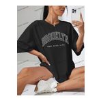Adrift Brooklyn Baskılı Oversize Kalıp Unisex T-shirt Adritjoomp-46773
