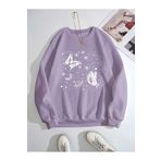 Adrift KOD ADR-SHEN EZwear Butterfly And Galaxy Print Thermal Lined Sweatshirt ADR-SHEN-633