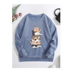 Adrift KOD ADR-SHEN Qutie Cartoon Graphic Thermal Lined Sweatshirt ADR-SHEN-767