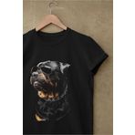 Adrift Wed Unisex %100 Pamuk Siyah Renk, Regularfit Rahat Kesim Kalıp, Rottweiler Köpekli Tshirt pdog-köpek02