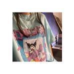 Adrift Y2k Harajuka Style Etiket Anime Harajuku Kuromi Greengungchi Tshirt Arskuromimagictshirt ADDRRİFTT-238178359