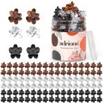 ADRIONE Mini saç tokaları, küçük saç tokaları, çiçek 100 paket, kadınlar için küçük saç tokaları, ince saç, saç tasarımı için mini pençe klipleri, saç patlamaları için küçük klipler, güçlü minik saç klipleri, mini çiçek saç klipsleri
