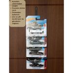 Aducat Studio Hotwheels Duvar Askısı 4’lü Set | Koleksiyon Sergileme Standı - Siyah