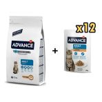 Advance Tavuklu Yetişkin Kedi Maması 1,5 kg + 12 Adet Advance Tavuklu Yetişkin Kedi Pouch Yaş Maması 85 gr