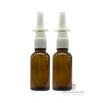 ADVANCED ASCENT Amber Glass 1 oz Burun Püskürtücüsü! BOŞALTI, Doldurulabilir, Seyahat Boyutunda, Tuzlu Uygulamalar için Kaliteli Cam! (2 Paket)