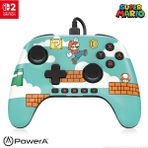 Advantage Wired Controller For Nintendo Switch 2 - Mario Time, Officially Licensed, Hall Effects, Mappable Buttons, Pro Controller, C Button, On-Board Audio Controls