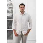 Advante Ekoseli Slimfit Uzun Kollu Erkek Gömlek - 2XL - Kahverengi