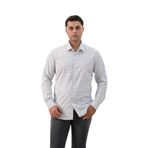 Advante Ekoseli Slimfit Uzun Kollu Erkek Gömlek GRİ XL