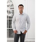 Advante Ekoseli Slimfit Uzun Kollu Erkek Gömlek - Gri