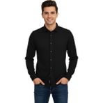 Advante Erkek Kışlık Silim Fit Kaşkorse Dokuma Gömlek BGL-ST04935 - Siyah