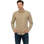 Advante Erkek Kışlık Silim Fit Kaşkorse Dokuma Gömlek BGL-ST04935 - Taş - 2XL