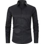 Advante Erkek Klasik Uzun Kol Gömlek Micro BGL-ST03497 - Siyah