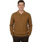 Advante Erkek Regular Fit Polo Yaka Petek Triko Kazak BGL-ST04825 - Camel - 2XL