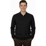Advante Erkek Regular Fit Polo Yaka Petek Triko Kazak BGL-ST04825 - Siyah