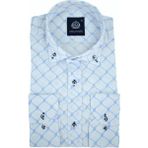 Advante Erkek Silim Fitt Çizgi Kareli Uzun Kol Gömlek BGL-ST02981 - XL - Mavi