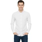 Advante Erkek Spor Slim Fit Uzun Kol Petek Dokulu Gömlek BGL-ST04823 - Beyaz